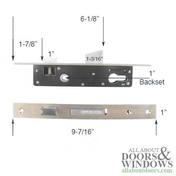 Marks 2750 ThinLine Storm / Security Door Lock, Keyed One Side with Thumb Turn - Marks 2750 ThinLine Storm / Security Door Lock, Keyed One Side with Thumb Turn