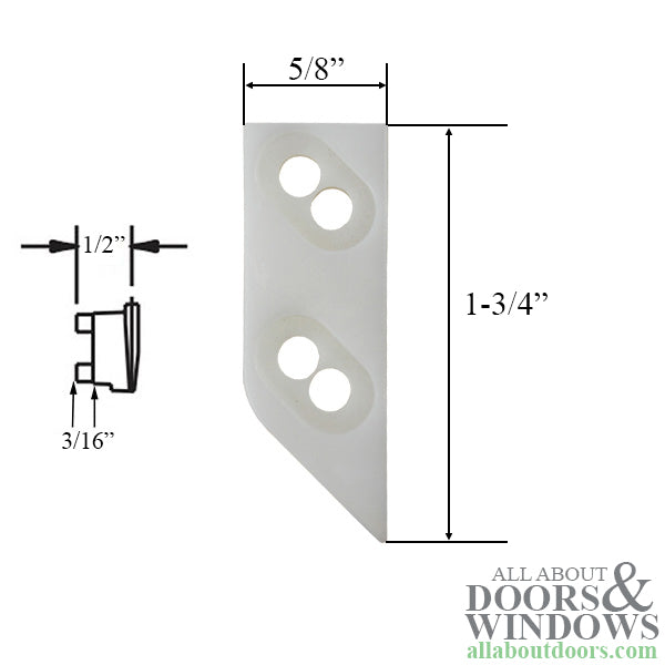 Weathershield Visions 2000 Multipoint Lock Keeper - LH - Weathershield Visions 2000 Multipoint Lock Keeper - LH