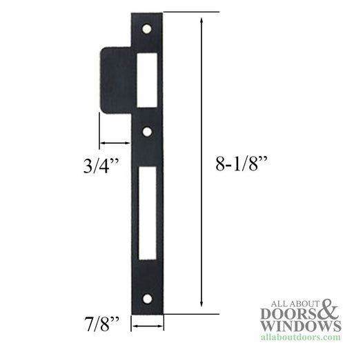 Strike Plate for Mortise Lock - Choose Color - Strike Plate for Mortise Lock - Choose Color