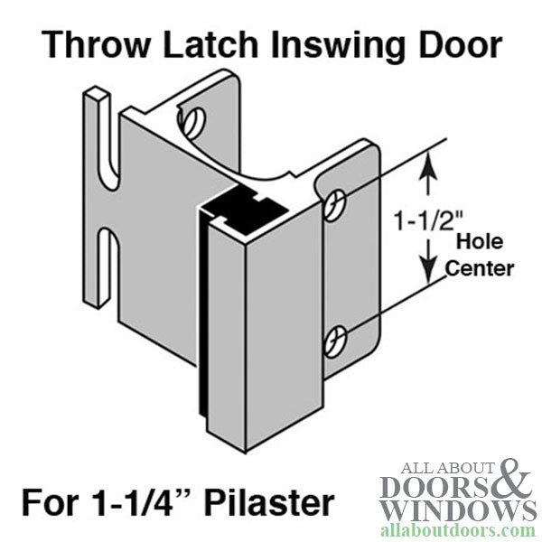 Strike / Keeper Throw Latch Inswing Door - Strike / Keeper Throw Latch Inswing Door