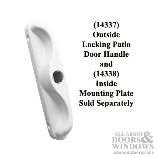 Outside Locking Handle for Patio Door 4-15/16