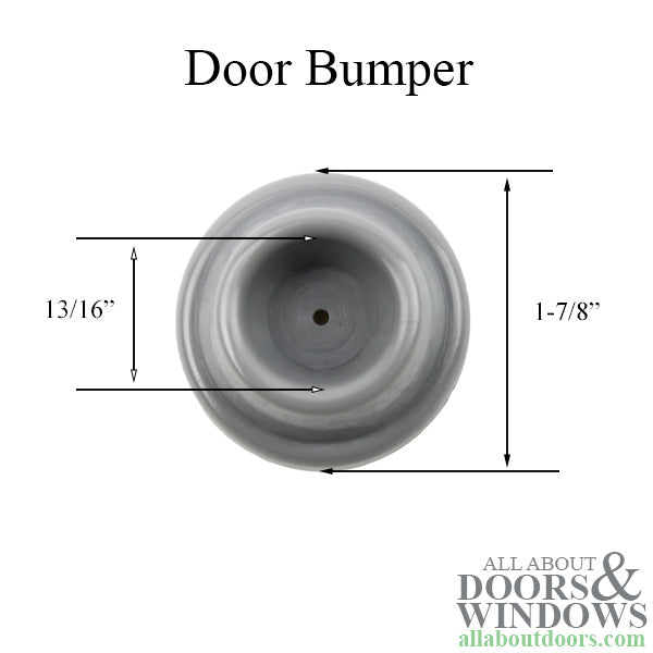 Door Bumper - Self-Sticking - Gray - Door Bumper - Self-Sticking - Gray