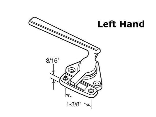 Locking Handle, 1-3/8  Left Hand - Aluminum