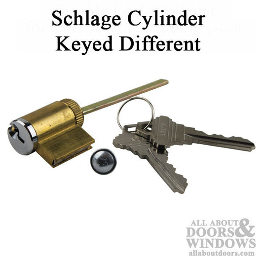 Schlage Classic Vinyl Sliding Door Lock Cylinder