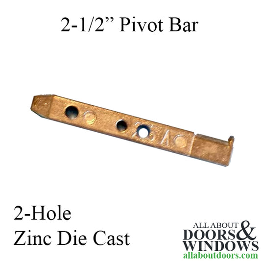 Pivot Bar, 2-1/2", 2 hole - Zinc Die Cast