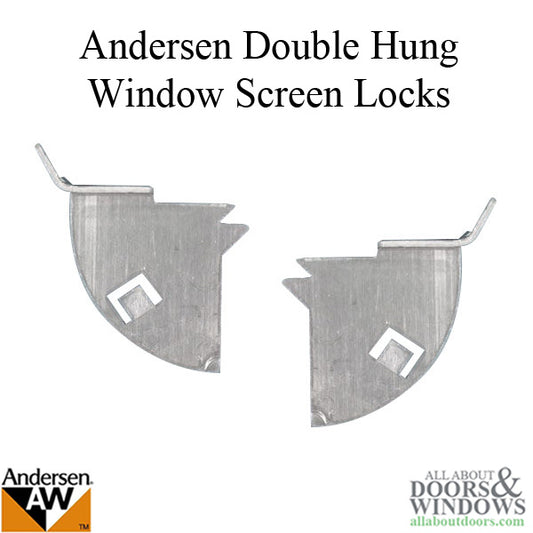 Screen Locks for Andersen Wood Gliding and Narroline Double Hung Windows (1961-1973)