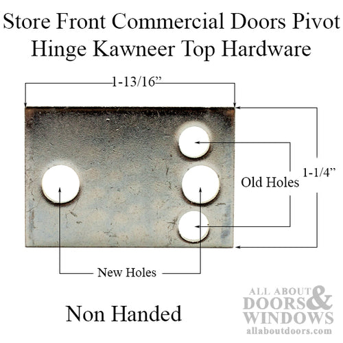 Store Front Commercial Doors Pivot Hinge Kawneer Top Hardware - Choose Color - Store Front Commercial Doors Pivot Hinge Kawneer Top Hardware - Choose Color