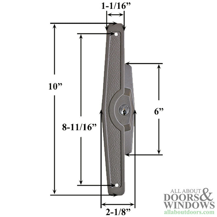 Marvin Truth Handle Set for Sliding Patio Doors Bronze - Marvin Truth Handle Set for Sliding Patio Doors Bronze