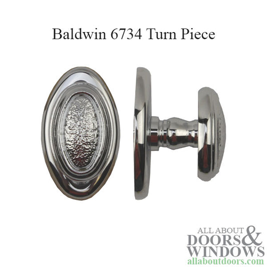 Baldwin 6734 Turn Piece - Satin Nickel