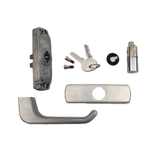 SPACIO Geared-Handle Lockable, Untreated Metal
