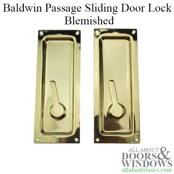 Baldwin Passage Sliding Door Lock- Blemished - Baldwin Passage Sliding Door Lock- Blemished