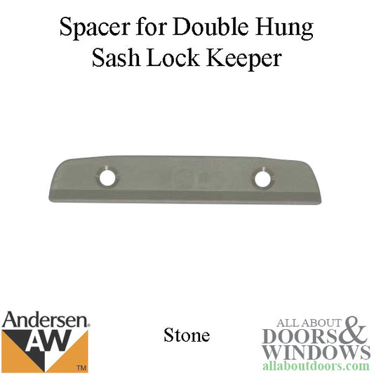 Andersen Shim Spacer for Double Hung Windows Sash Lock Keeper Stone