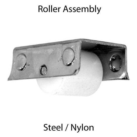 Roller Assembly (Flat) - Sliding Windows, Showcase / Storm - Steel / Nylon