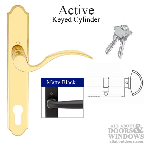 Munchen Active Handle Set M112PL/374N Matte Black - Munchen Active Handle Set M112PL/374N Matte Black