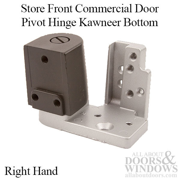 Store Front Commercial Door Pivot Hinge, Kawneer Top and Bottom, Right Hand - Choose Color - Store Front Commercial Door Pivot Hinge, Kawneer Top and Bottom, Right Hand - Choose Color