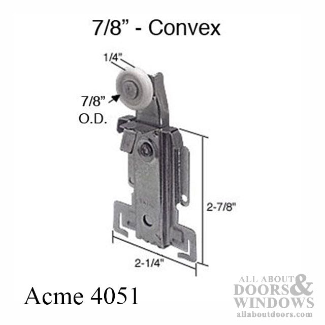 Acme 4051, Panel Jacket 7/8 Wheel, TOP ROLLER - Pairs - Acme 4051, Panel Jacket 7/8 Wheel, TOP ROLLER - Pairs