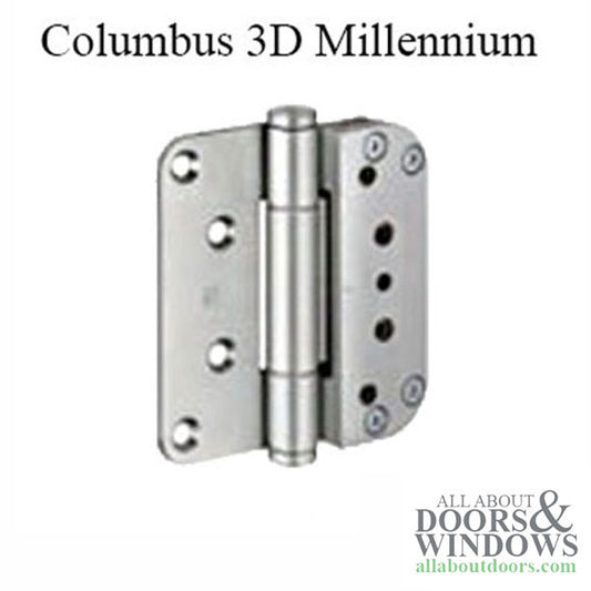 Columbus Millennium 3D 4x4 Hinge, All-in-One (V-H) Adjustment