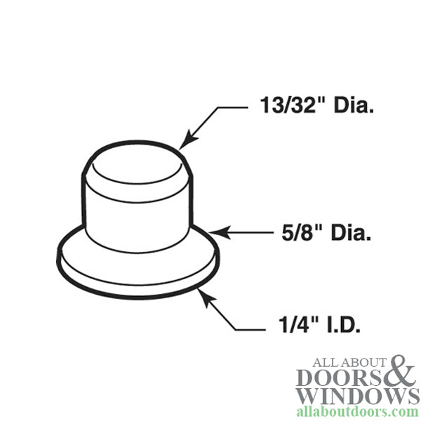 Pin Cap / Guide, 1/4 I.D., Nylon Replacement -  Each - Pin Cap / Guide, 1/4 I.D., Nylon Replacement -  Each