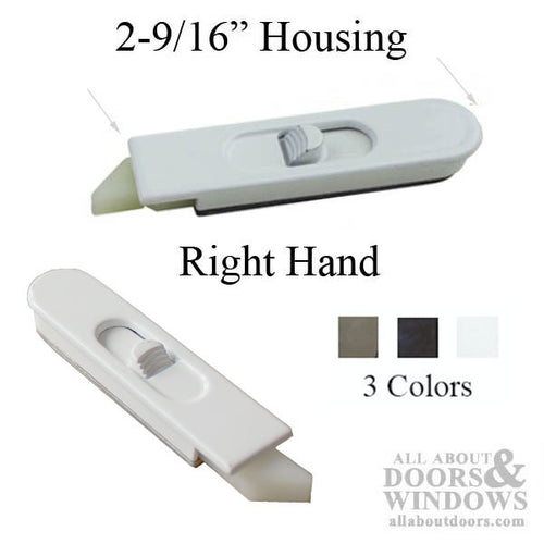 Windsor Metal & Plastic Tilt Latch, Double Hung, Right Hand- - Windsor Metal & Plastic Tilt Latch, Double Hung, Right Hand-