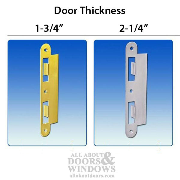 Strike Plate, 45mm Latch & Deadbolt, 1-3/4 Door - Satin Nickel - Strike Plate, 45mm Latch & Deadbolt, 1-3/4 Door - Satin Nickel