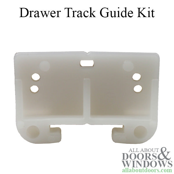 Drawer Track Guide Kit - White - 2-1/2 inch - Drawer Track Guide Kit - White - 2-1/2 inch