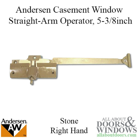 Andersen - Perma-Shield - Casement Window Straight Arm Operator RH, Wood, Single Arm, 7193-32