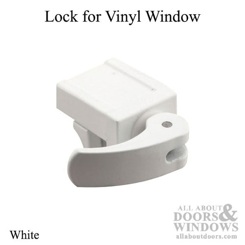 Lock for Vinyl Windows - White - Lock for Vinyl Windows - White