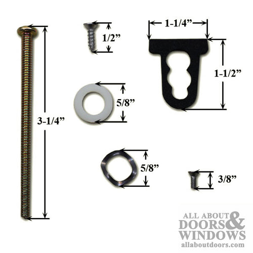 Sliding Door Handle Screw Package - 3-1/4