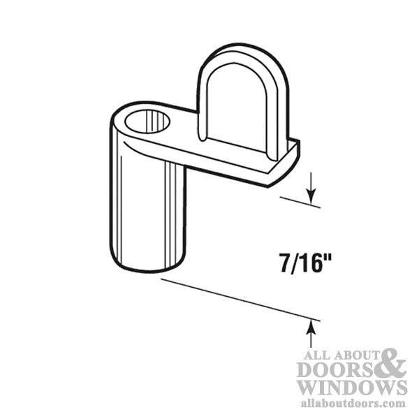 Window Screen Diecast Clips, 7/16 inch - White - 8 Pack - Window Screen Diecast Clips, 7/16 inch - White - 8 Pack