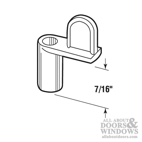 Window Screen Diecast Clips, 7/16 inch - White - 8 Pack - Window Screen Diecast Clips, 7/16 inch - White - 8 Pack