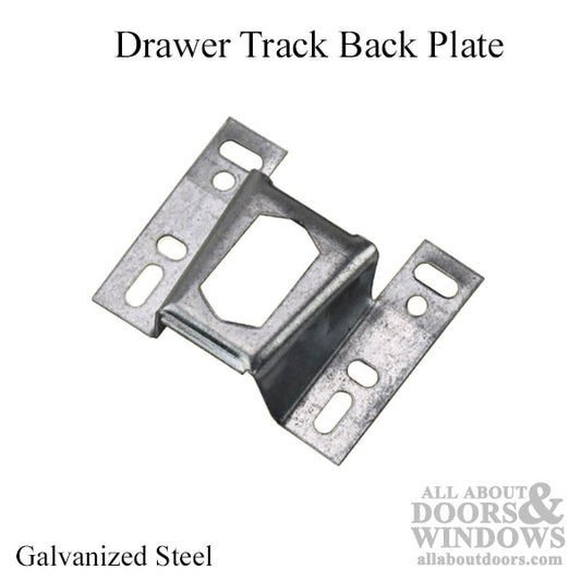 Discontinued - Drawer track back plate - Galvanized Steel