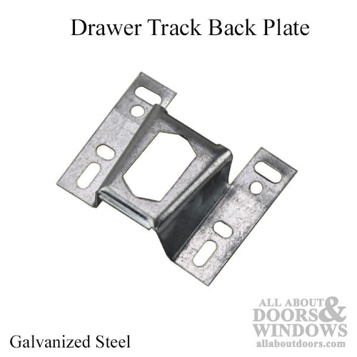 Discontinued - Drawer track back plate - Galvanized Steel - Discontinued - Drawer track back plate - Galvanized Steel