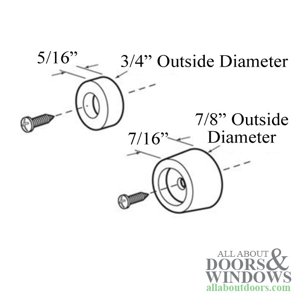 Anti-Slam Protective Bumper Assortment White Rubber - Anti-Slam Protective Bumper Assortment White Rubber