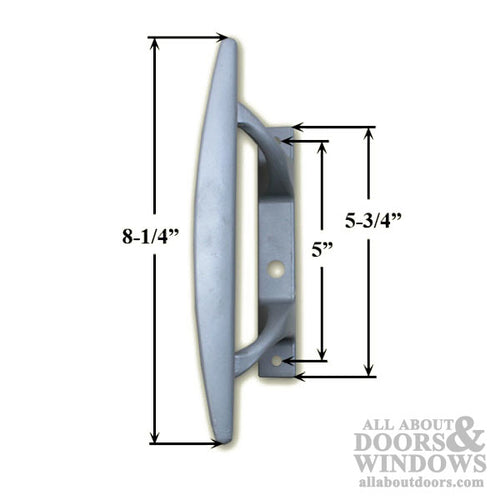 Handle Set for Sliding Patio Door with Diecast Inside Pull Left Hand - Handle Set for Sliding Patio Door with Diecast Inside Pull Left Hand