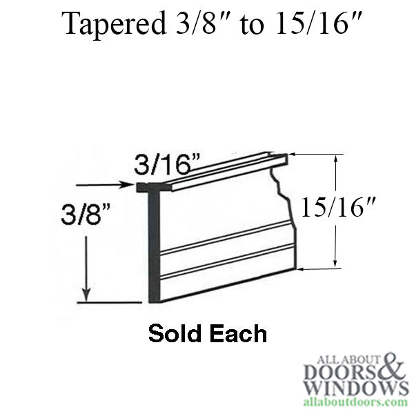 Vinyl Sweep, Tapered from 15/16