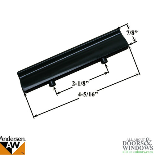 Andersen Frenchwood Gliding Doors Outside Screen Pull Handle for 2 and 3 Panel Doors - Andersen Frenchwood Gliding Doors Outside Screen Pull Handle for 2 and 3 Panel Doors