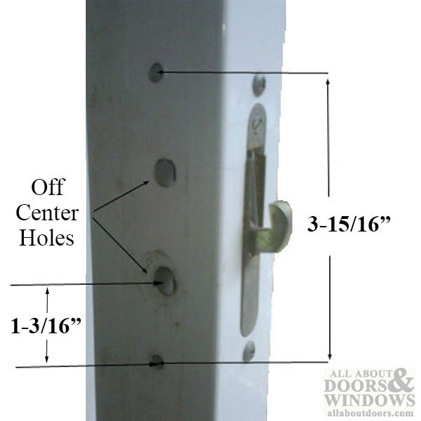 Legacy Glass Sliding Door Handle Set, Keyed with Offset Thumbturn, Schlage Keyway, Choose Color - Legacy Glass Sliding Door Handle Set, Keyed with Offset Thumbturn, Schlage Keyway, Choose Color