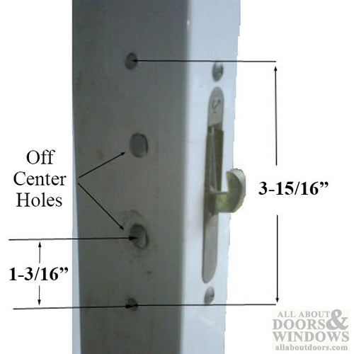 Legacy Glass Sliding Door Handle Set, Keyed with Offset Thumbturn, Schlage Keyway, Choose Color - Legacy Glass Sliding Door Handle Set, Keyed with Offset Thumbturn, Schlage Keyway, Choose Color