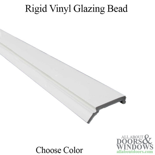 Glazing Bead, 3 line Shape, Rigid Vinyl Milgard Vinyl 14’