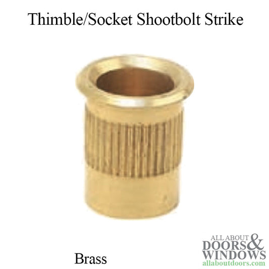 Thimble / Socket Strike for Shootbolt, 10mm - Brass