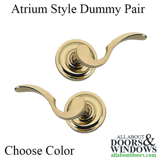 Curved Lever Dummy Pair, Screw on - Choose Color