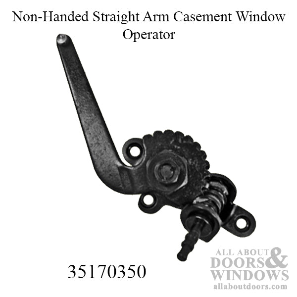 Peachtree Ariel Casement Window Non-Handed Straight Arm Operator - Black - Peachtree Ariel Casement Window Non-Handed Straight Arm Operator - Black