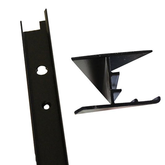 Astragal with hardware for Insect Screen / 4-panel, Unit FWG80, 93", Black