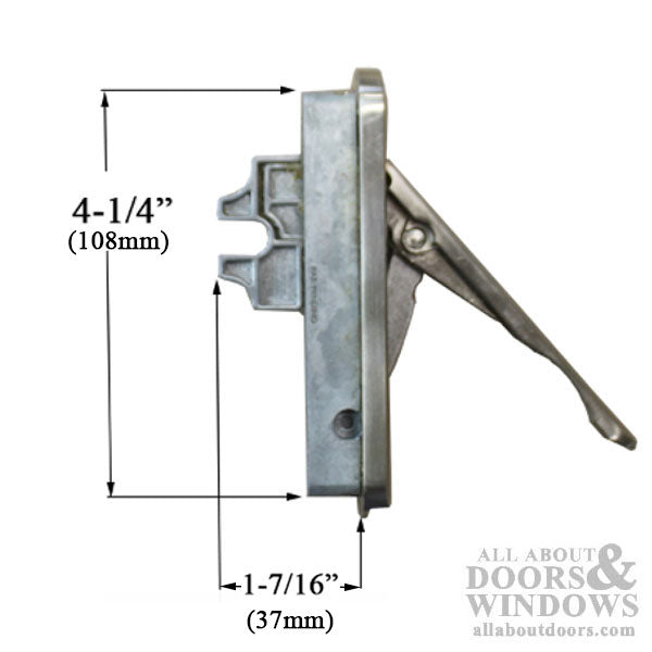 NOVA® Slim Handle Casement locking sash latch, 37mm - NOVA® Slim Handle Casement locking sash latch, 37mm