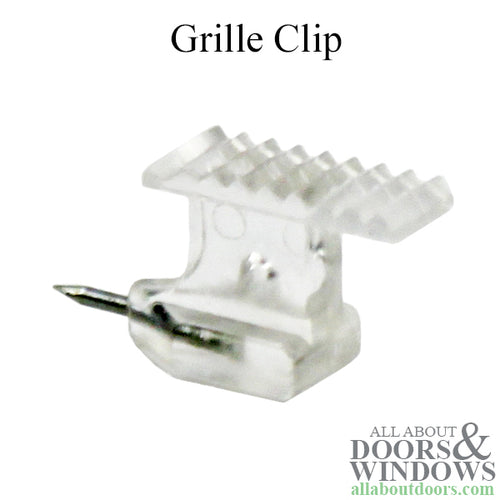 Grille Clip,  Sliding   - Clear, Needle Point - 10 pack - Grille Clip,  Sliding   - Clear, Needle Point - 10 pack