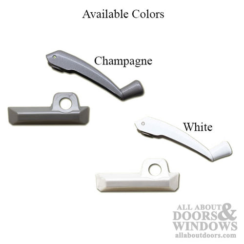 Pella Handle Cover and Folding Crank Handle For Left Hand Awning and Casement Windows - Pella Handle Cover and Folding Crank Handle For Left Hand Awning and Casement Windows