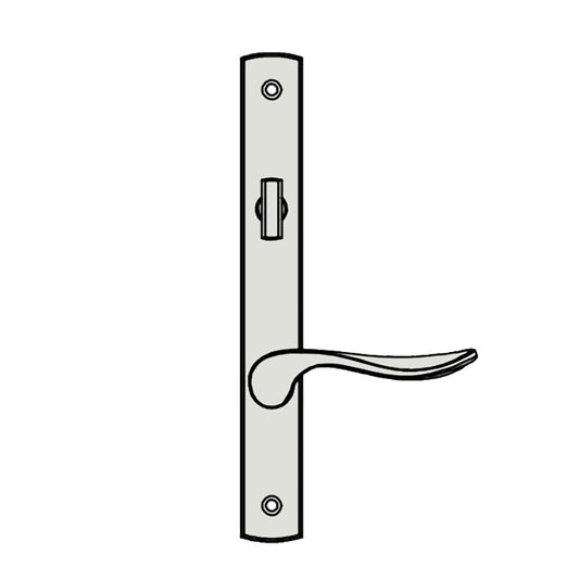 Truth Sentry Lock Handle Set, Modern, Painted over Zinc, White