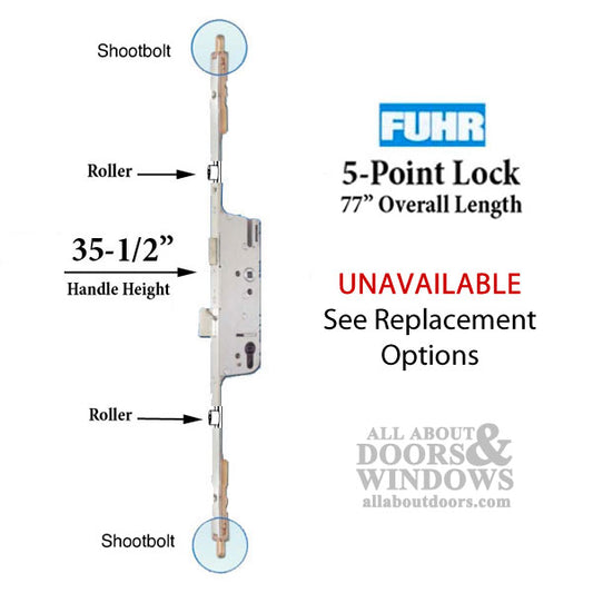 Fuhr/Caradco Roller/Shoot Version, Active 35-1/2 inch Handle Height - Unavailable - See Replacement Options