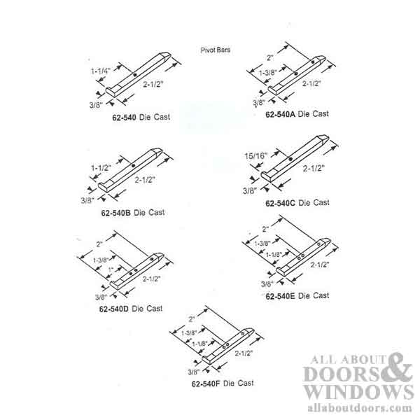 Pivot Bar, 2-1/2