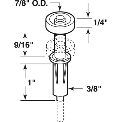 Top Guide/Roller for Bi-Fold Door - Top Guide/Roller for Bi-Fold Door